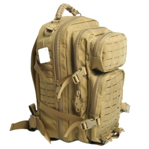 Sac à dos militaire beige à sangle réglable pour le désert